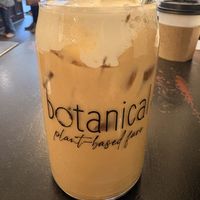 Toasted rice latte 🤍🌱  at Botanical Plant-Based Fare in Charlottesville