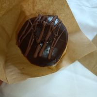 Vegan chocolate donut at Sammys Berliner Donuts in Berlin