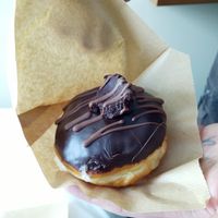 Chocolate doughnut at Sammys Berliner Donuts in Berlin