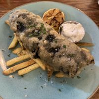 Vegan Fish & Chips 🍤🍟  at Jeremiah's Taproom in Edinburgh