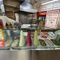 The Salad Bar  at Super Falafel  in Tel Aviv