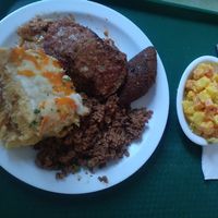 Vegetarian meal at Ananda Restaurante Vegetariano in Santo Domingo