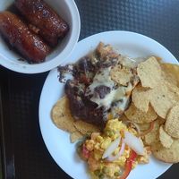 Vegetarian meal at Ananda Restaurante Vegetariano in Santo Domingo