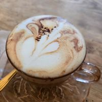 Oat cappuccino at Enfants Terribles Café in Rennes