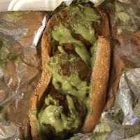 Eggplant meatball sandwich   at The Fabulous Fig in Medford