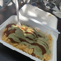 Eggplant Meatballs & Mac  at The Fabulous Fig in Medford