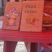 Food vegan at Don Sanduchito in Puerto Villamil