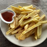 Fries  at Don Sanduchito in Puerto Villamil