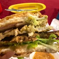 Very thick and filling  at Don Sanduchito in Puerto Villamil