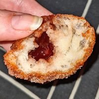 Jam filled doughnuts at Lukumades in Carlton