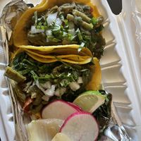 Nopales street tacos   at El Halal Amigos in San Jose