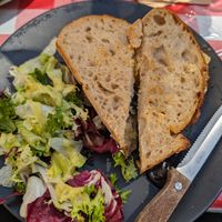 Roast Vegetable & Hummus Sanwich at Soup N Tap in Eastbourne