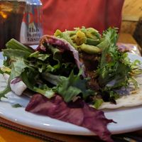 Vegan taco  at Soup N Tap in Eastbourne