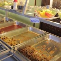 Buffet of the restaurant. at Lotos Restaurante Vegetariano in Santo Domingo