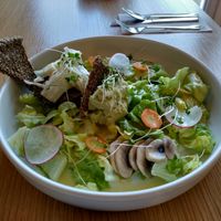 Deconstructed burger. I loved the crackers at Inward in Tunis
