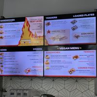 Current menu 7/22/25  at Twist Hot Chicken in Peoria