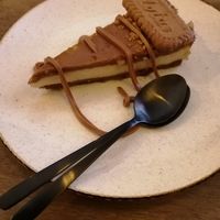 Lotus cheesecake at Meet Vegano in Malaga