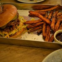 Mushroom burguer at Meet Vegano in Malaga