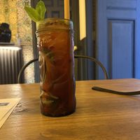 Raspberry mojito mocktail   at Meet Vegano in Malaga