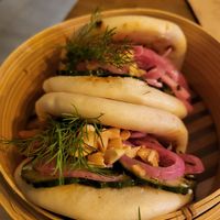 Yummy shitaki bao at Meet Vegano in Malaga