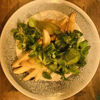 Tempeh (hiding under lettuce)  at Meet Vegano in Malaga