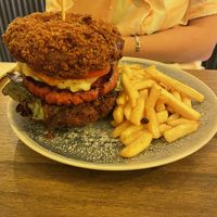 Crunchy meet burger   at Meet Vegano in Malaga