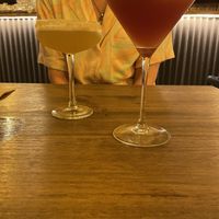 Elderflower cosmo and passionfruit martini   at Meet Vegano in Malaga