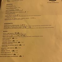 Menu  at Meet Vegano in Malaga