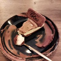Cheesecake de lotus at Meet Vegano in Malaga