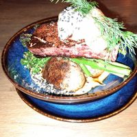 Vegan 'salmon' at Meet Vegano in Malaga