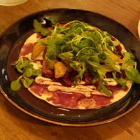 Wine braised tempeh was very good at Meet Vegano in Malaga