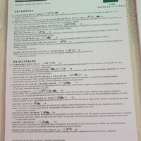 Menu at Meet Vegano in Malaga