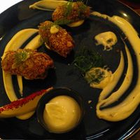 Croquetas de crema de aguacate 🥑 at Meet Vegano in Malaga