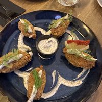 Avocado dippers with garlic mayo  at Meet Vegano in Malaga
