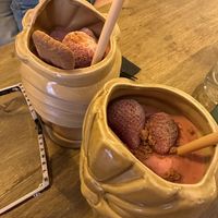 Strawberry milkshakes  at Meet Vegano in Malaga