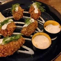 Croquetas de aguacate at Meet Vegano in Malaga