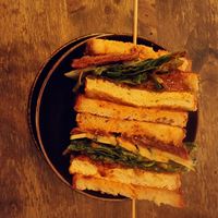 The signature Meet sandwich at Meet Vegano in Malaga