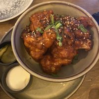 Gochujang cauliflower with wasabi lime mayo  at Meet Vegano in Malaga