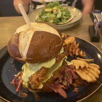 Shroom burger  at Meet Vegano in Malaga
