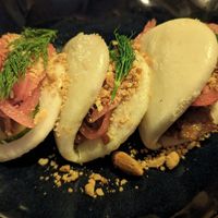 Miso oyster mushroom bao at Meet Vegano in Malaga