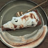 Pumpkin cheesecake at Meet Vegano in Malaga