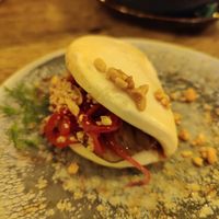 Tasty bun starter at Meet Vegano in Malaga