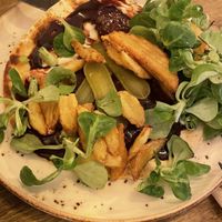 Tempeh Bab, tipo carrillada al vino tinto   at Meet Vegano in Malaga