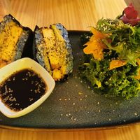 Sushi sandwich at Meet Vegano in Malaga