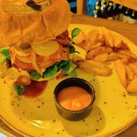 Holy burger at Meet Vegano in Malaga