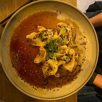 The Edamame Dumplings  at Meet Vegano in Malaga