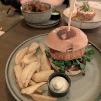 Holy burger at Meet Vegano in Malaga