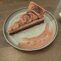 Lotus cheesecake at Meet Vegano in Malaga