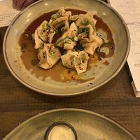 Truffle edamame dumplings #Veganuary at Meet Vegano in Malaga