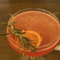 Smoked Rosemary Negroni sour  at Meet Vegano in Malaga